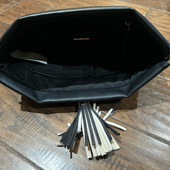 Aldo Black and Tan Geometric Clutch - Picture 5 of 6